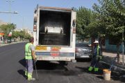 جهاد بی وقفه نیرو های معاونت خدمات شهری شهرداری کهریزک در پاکسازی مناطق
